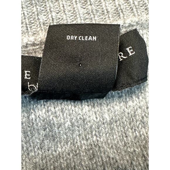 Bloomingdale's Gray Herringbone 100% Cashmere Super Soft Men's Sweater Size M - Picture 5 of 5